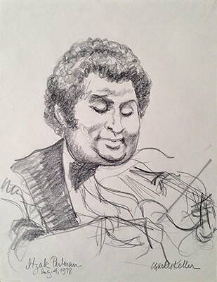 Itzak Perlman, 1978 by Charles Keller.
