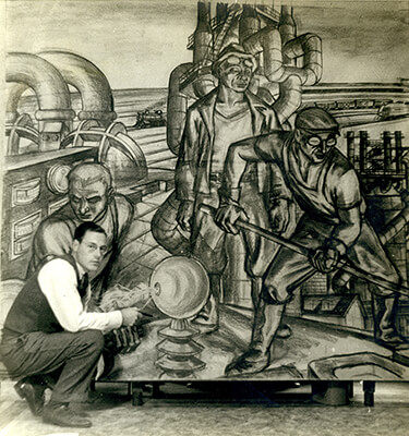 Mural by Charles Keller.