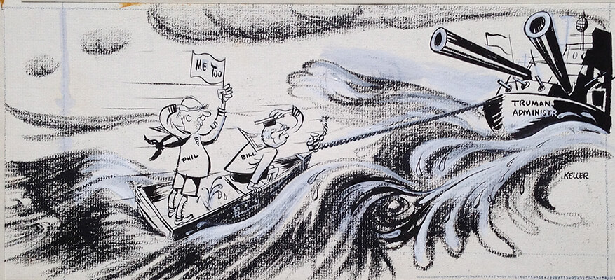 Cartoon for March of Labor by Charles Keller.