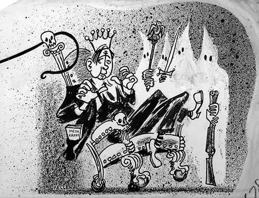 Cartoon for New Masses by Charles Keller.