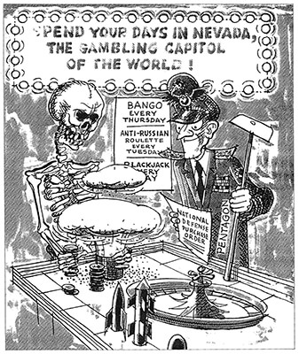 Political Cartoon, ...and the beauty of it is-nobody wins. by Charles Keller.