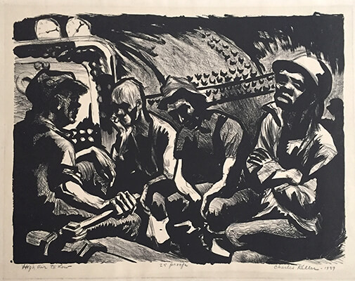 High Air to Low, lithograph by Charles Keller.