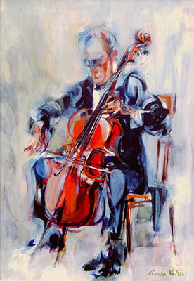 Cellist by Charles Keller.