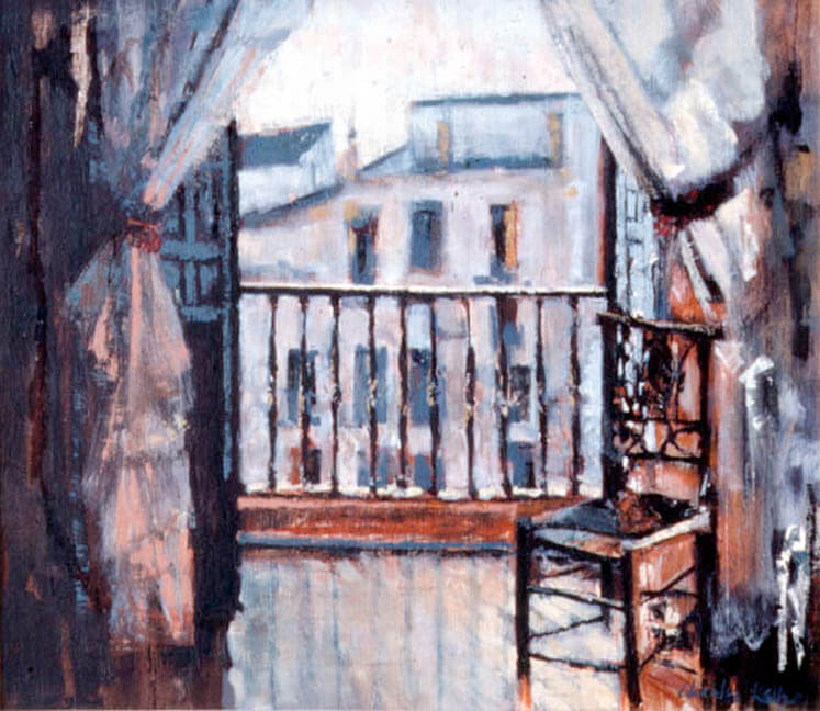 Window in Spain, oil on canvas, 24 x 36 inches, 1966