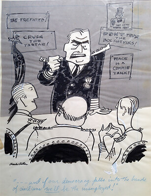 Cartoon People’s Daily World by Charles Keller.