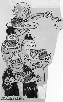 Cartoon People’s Daily World by Charles Keller.